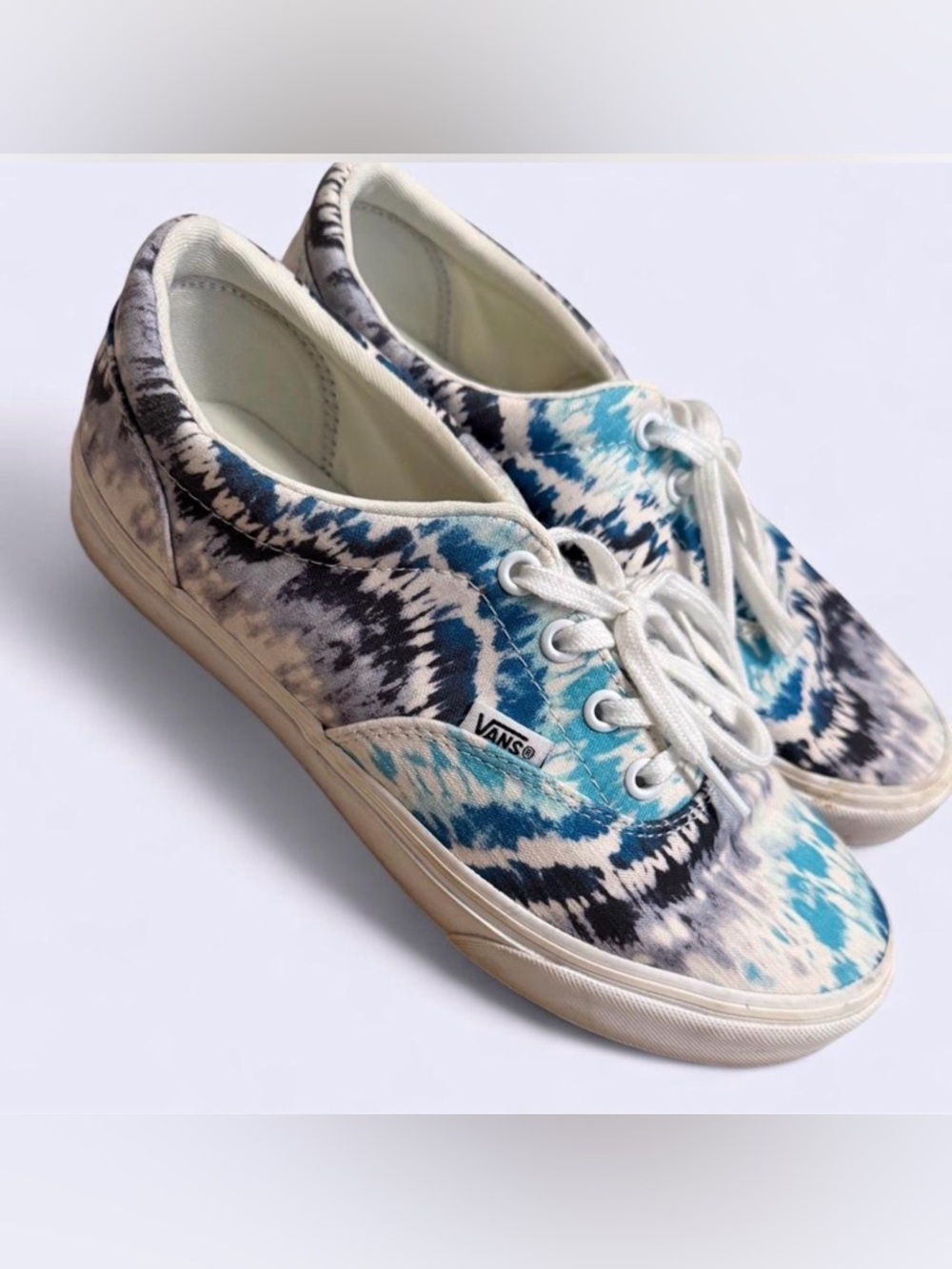 Vans Doheny Blue Tie-Dye Women’s 8 Casual Skateboard Shoe